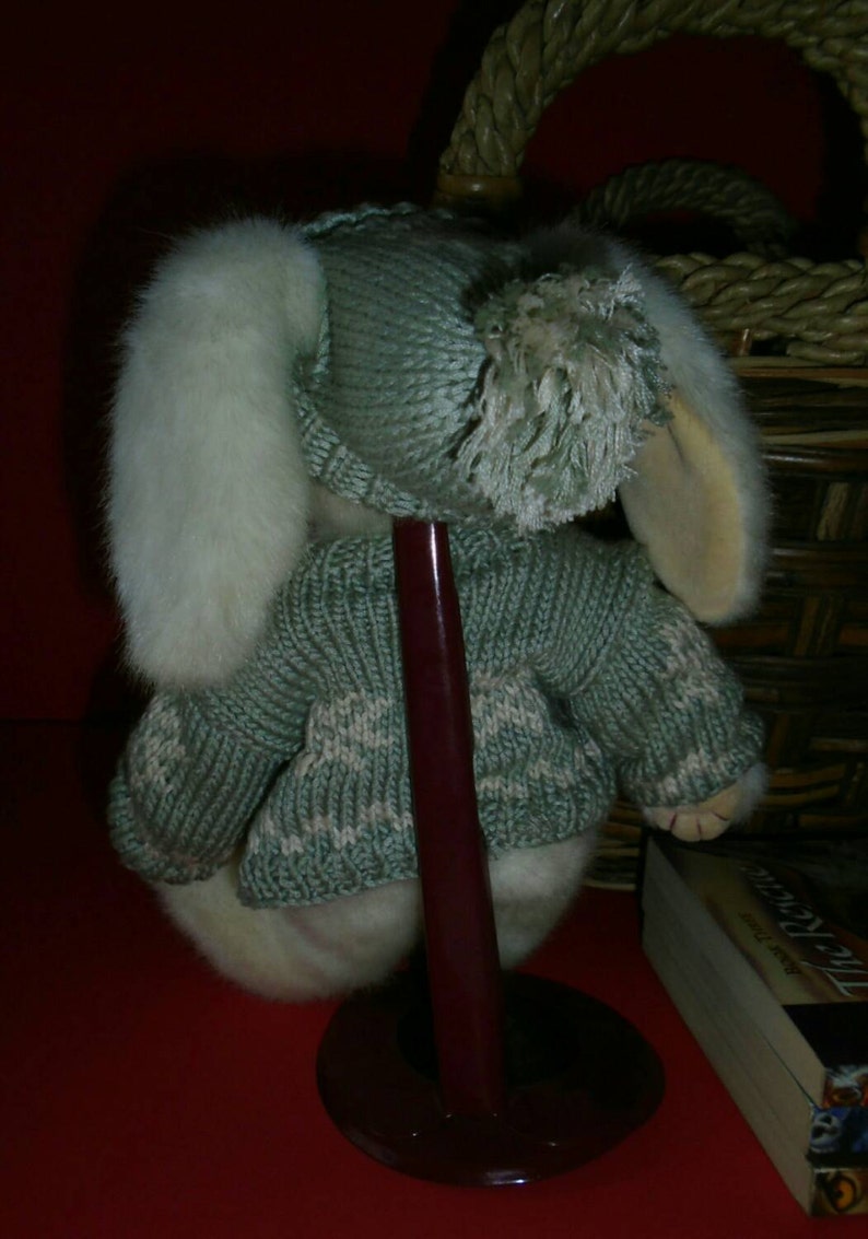 Boyds Bear Stuffed Animal Plush Toy Carly Crystalfrost Bunny Rabbit Children Baby Nursery Easter Bunny Spring Summer Hat Doll Vintage Toys