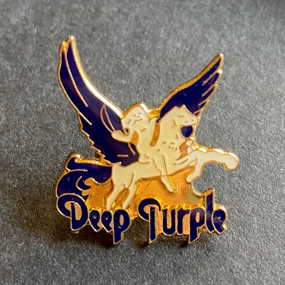 Deep Purple Vintage Enamel Pin - image 1