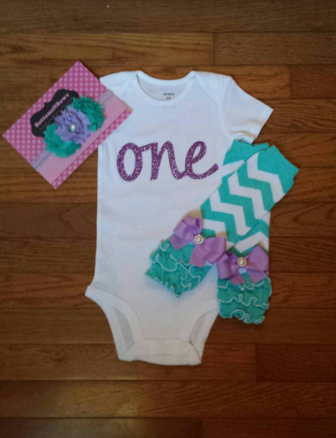 SALE Lavender Glitter Vinyl Bling ONE Onesie Etsy