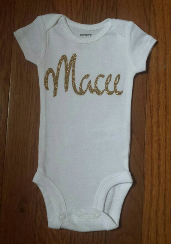 SALE Glitter Vinyl Bling Personalized Onesie,newborn,infant