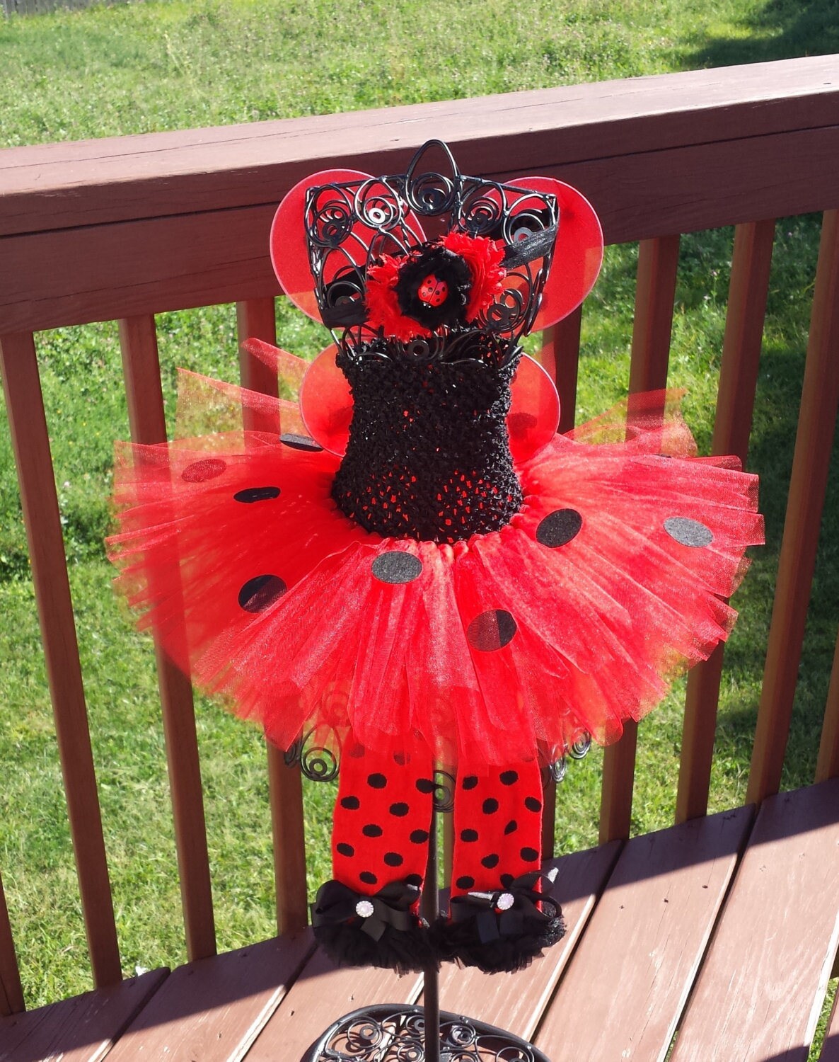 Complete Ladybug Tutu Dress Headband Wings Legwarmers Costume photo Prop birthday Smash Cake Outfit Infant Toddler Etsy