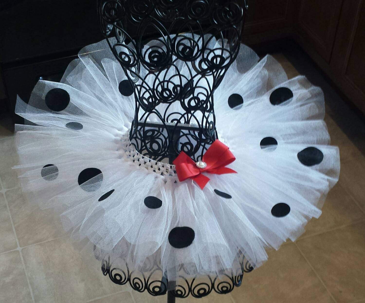 Dalmatian Costume Set For Kids – Dog Ears Headband, Bowtie, Tail & Tutu For Halloween & Cosplay - View #2