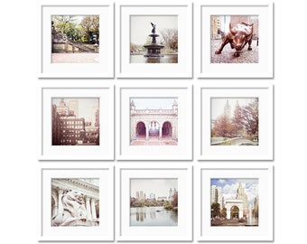 NYC Print Set New York City Prints Central Park Photo Set of 9 Prints Central Park Decor New York Photography New York City Decor NYC Photos