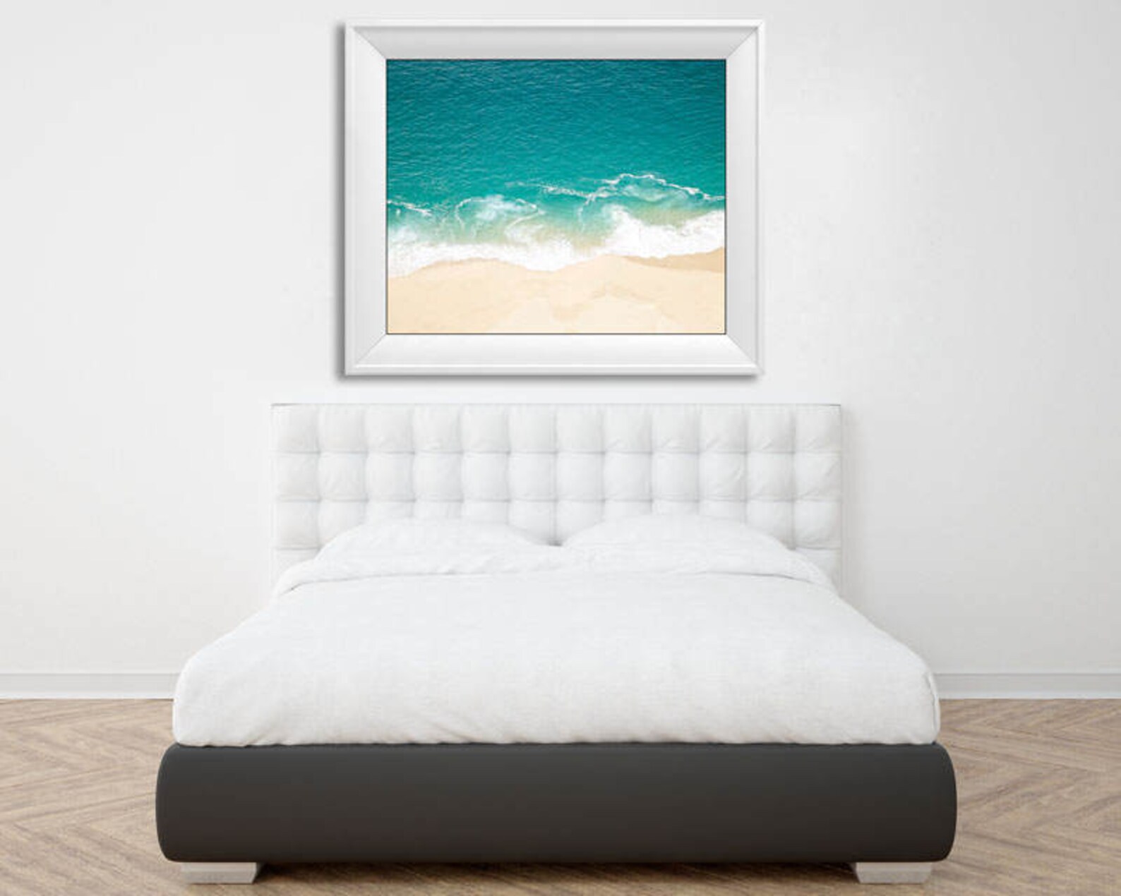 Turquoise Beach Art Ocean Wall Print Turquoise Water Blue Etsy