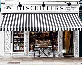 Biscuiteers London Cafe, Notting Hill Cafe, London Photography, London Wall Art, England Travel Decor, Architecture Print, London Art Decor