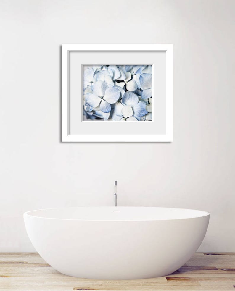 Hydrangea Print, Bathroom Decor, Hydrangea Flower, Floral Art Decor ...
