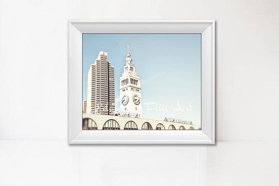 Ferry Building Picture San Francisco Photography Travel Wall Art Architecture Decor 5x7 Inch Print