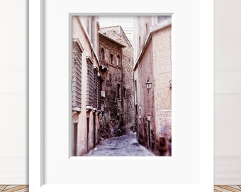 Rome Travel Decor, Italy Photography, Rustic Decor, Rome Wall Art, Europe Photography, Rome Italy Art Print, Rome Italy Alley way photo