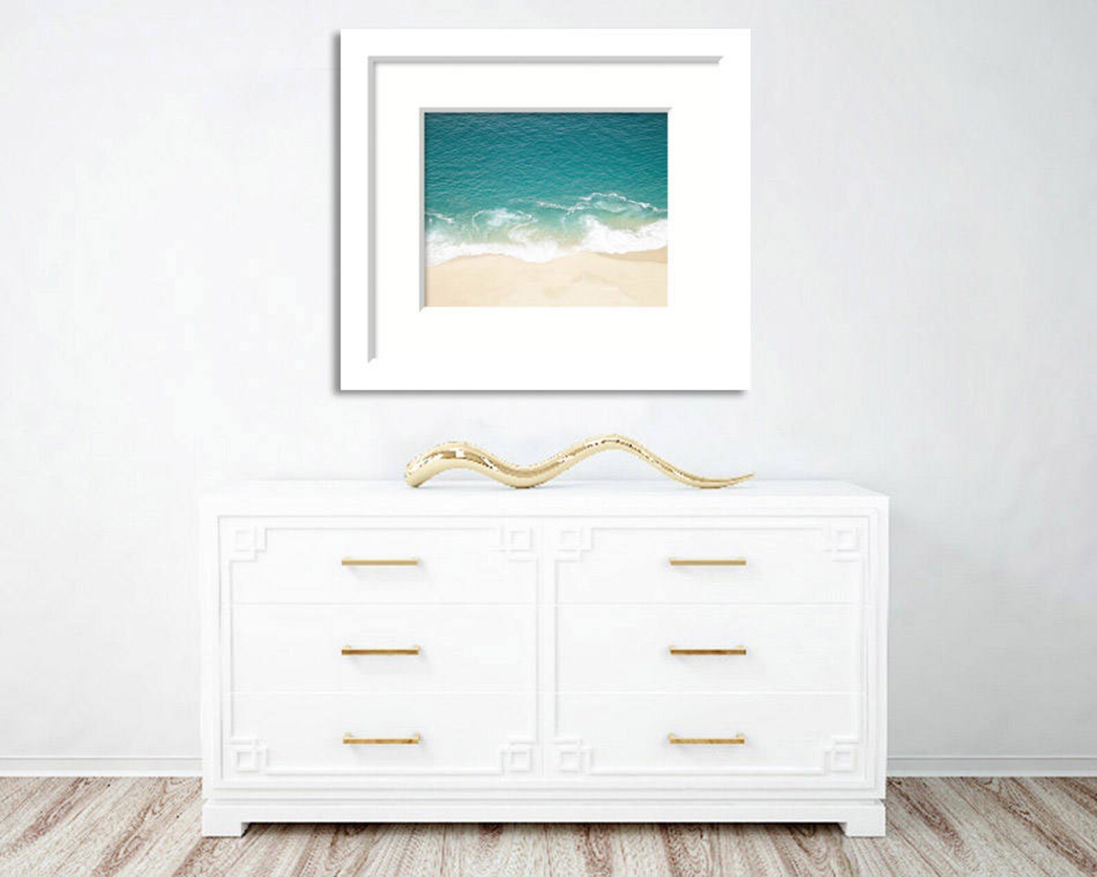 Turquoise Beach Art Ocean Wall Print Turquoise Water Blue Etsy