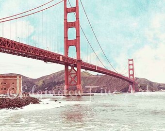 Golden Gate Bridge San Francisco Photo Travel Art California Print Bridge Photo San Francisco Decor Architectural Photo California Wall Art