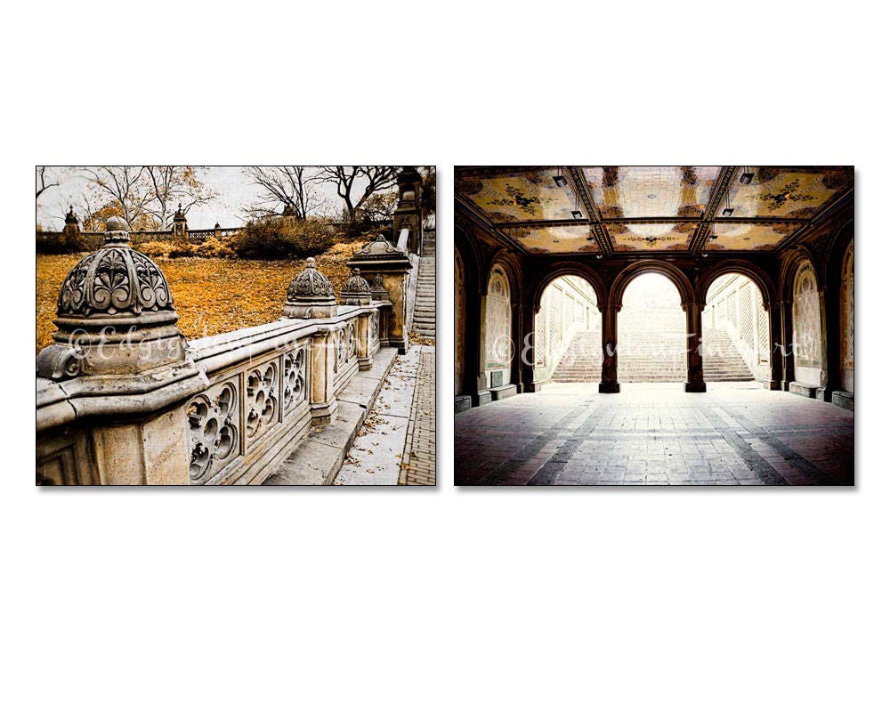 Bethesda Terrace Central Park New York City NYC Manhattan Photo Photograph  Cool Wall Decor Art Print Poster 36x24