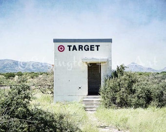 Texas Wall Art Texas Decor West Texas Photography Texas photography Marathon Target Target Print Art Installation Texas Wall Decor Marfa Art