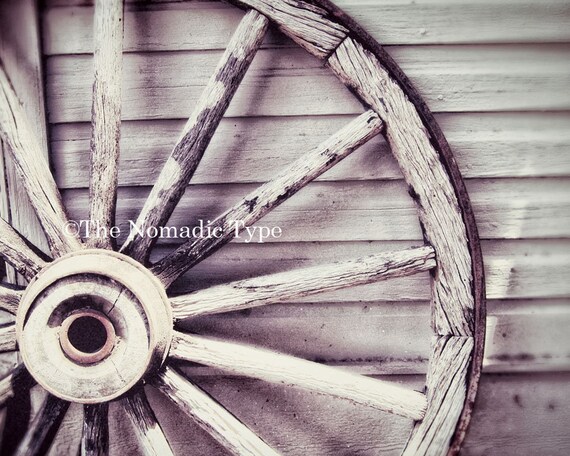 Wooden Wagon Wheel Photo Rustic Wall Decor Old Wagon Wheel Etsy