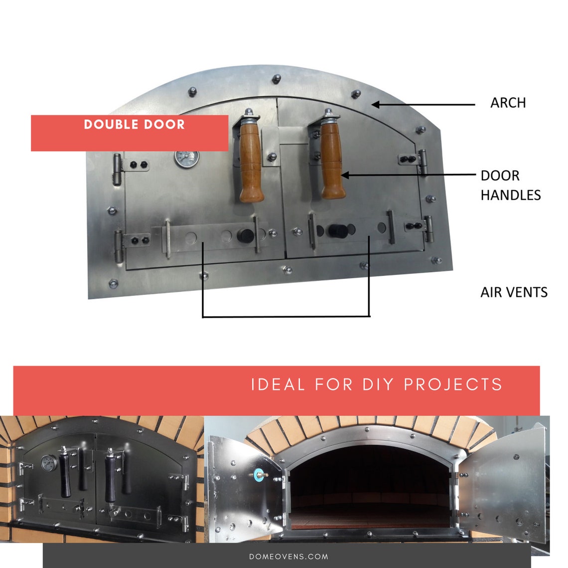 Pizza Oven Door Stainless steel Etsy