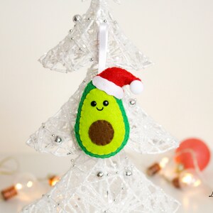 Couples ornament Avocado. Christmas Couples gift. Avocado ornament. best friend gift. girlfriend gift for him funny gift mr and mrs ornament image 3