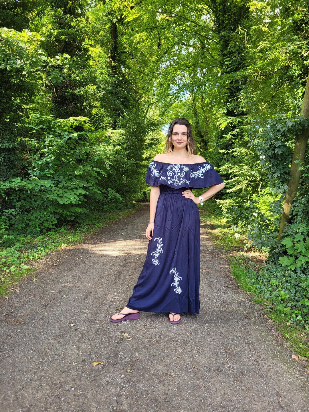 Open Back Cottagecore Dress