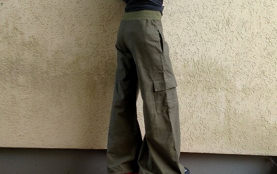 olive green corduroy pants womens