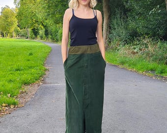 【MODIMOOD】WOODY COTTON SKIRT PANTS ベルトセット★ Avely Modimood Woody Cotton Skirt Pants Brown on Bunjang