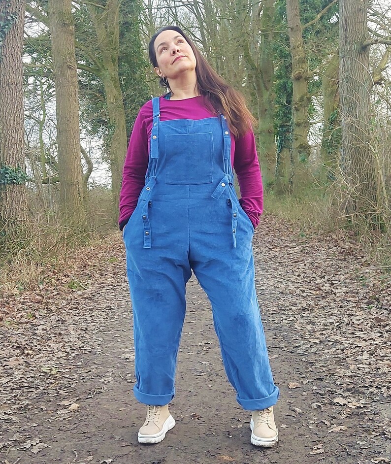 Thick Corduroy Dungarees Women, Corduroy Loose Overalls Plus Size