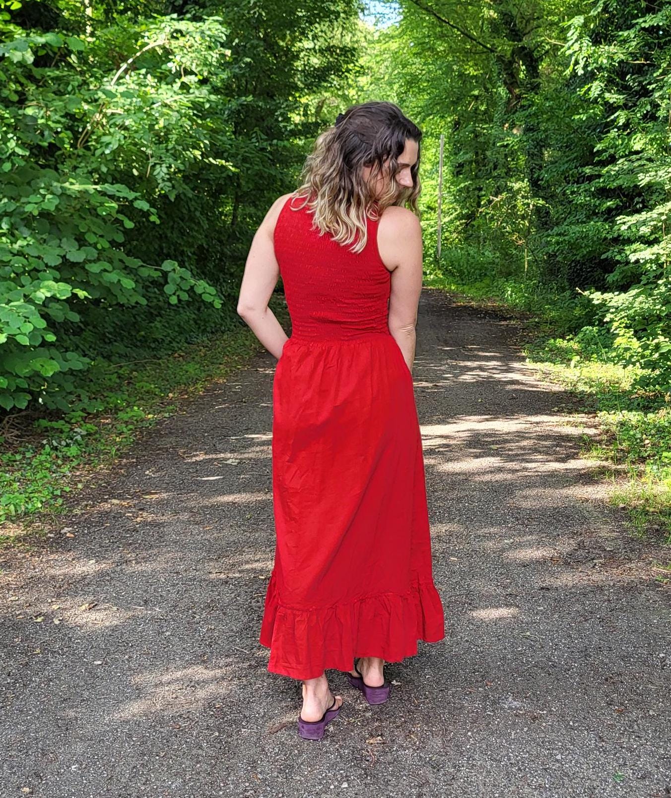 fitted lace wedding dress Red Cotton Mini T-Shirt Dress - Casual Dresses main image 1