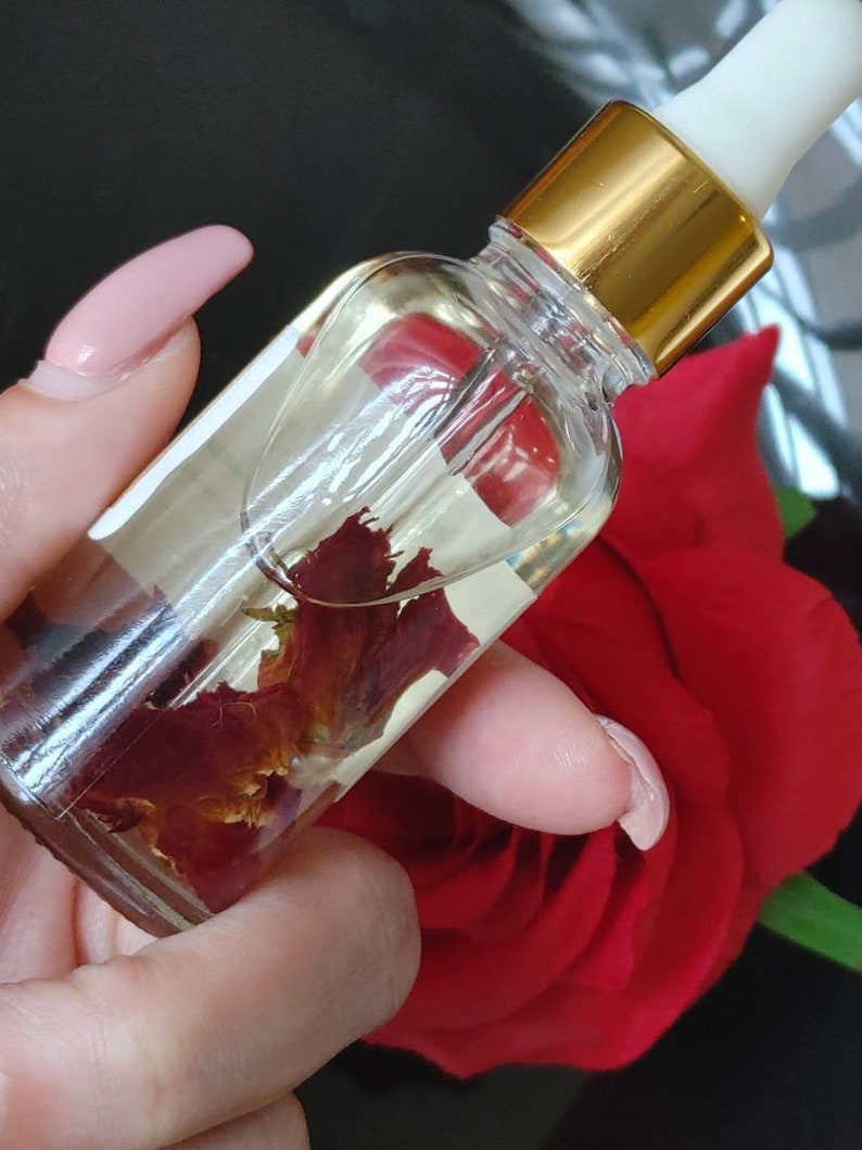 Rose Face Oil Face Oil Rose Face Serum Facial Serum Etsy