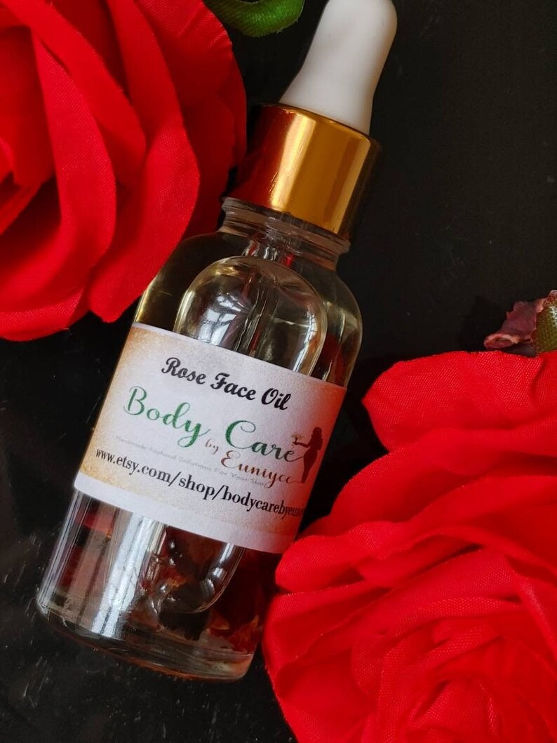 Rose Face Oil Face Oil Rose Face Serum Facial Serum Etsy