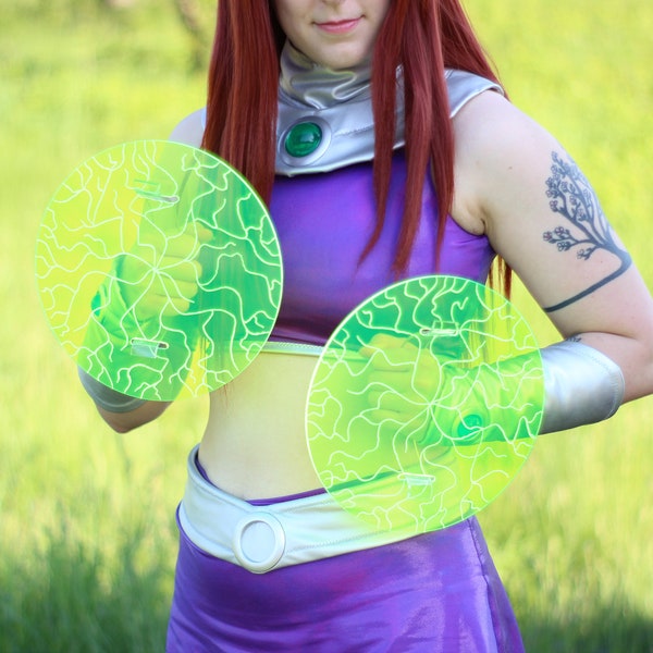 MADE TO ORDER Starfire Starbolts, Kostüm Requisite, Cosplay Requisite, Starfire prop, Raven prop