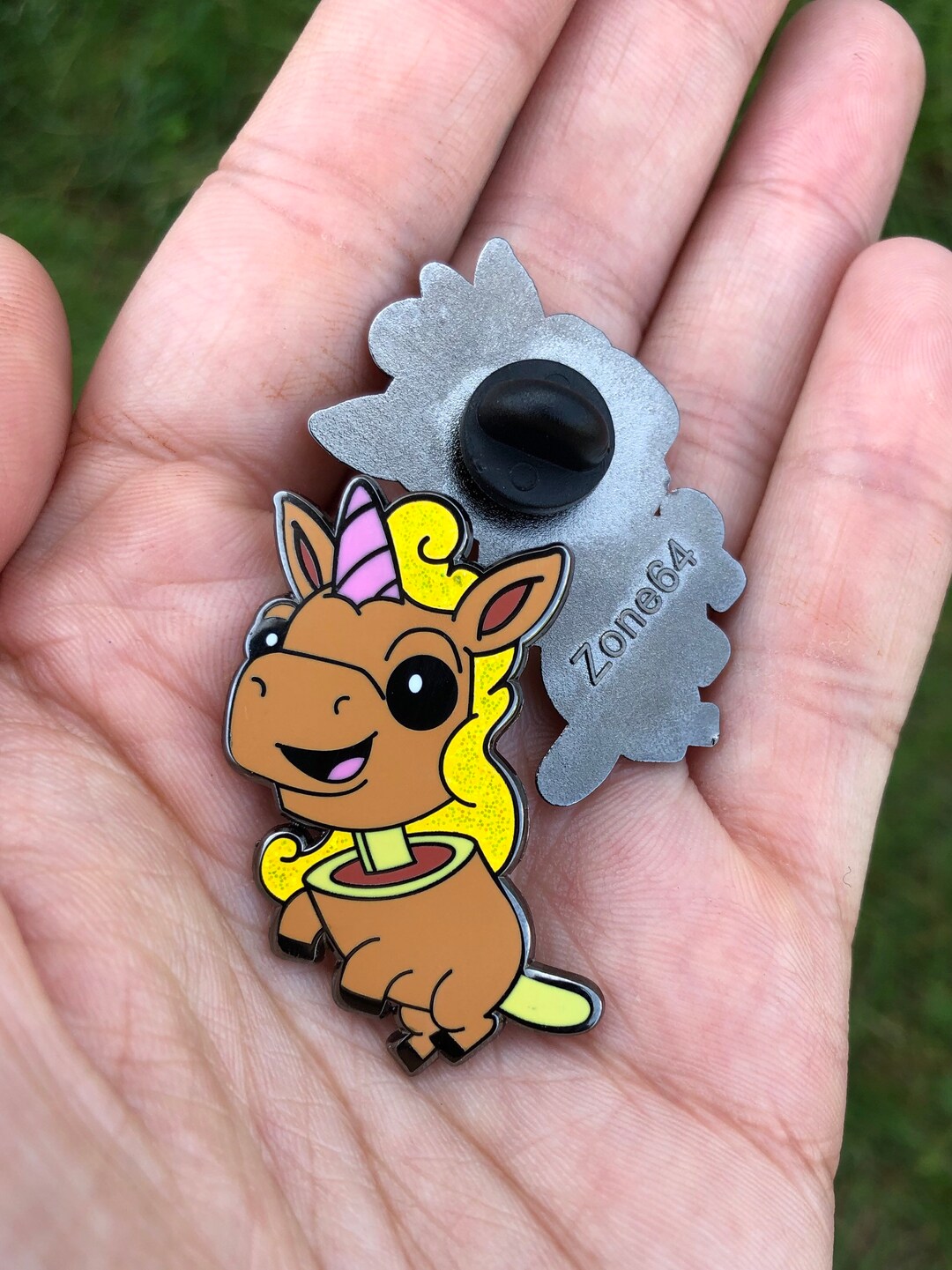 Pogo Unicorn enamel Pine With Shiny 4 Cm High Etsy