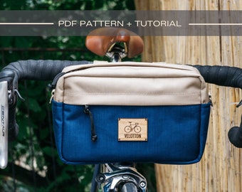 Bolsa de manillar de bicicleta Patrón y Tutorial en PDF