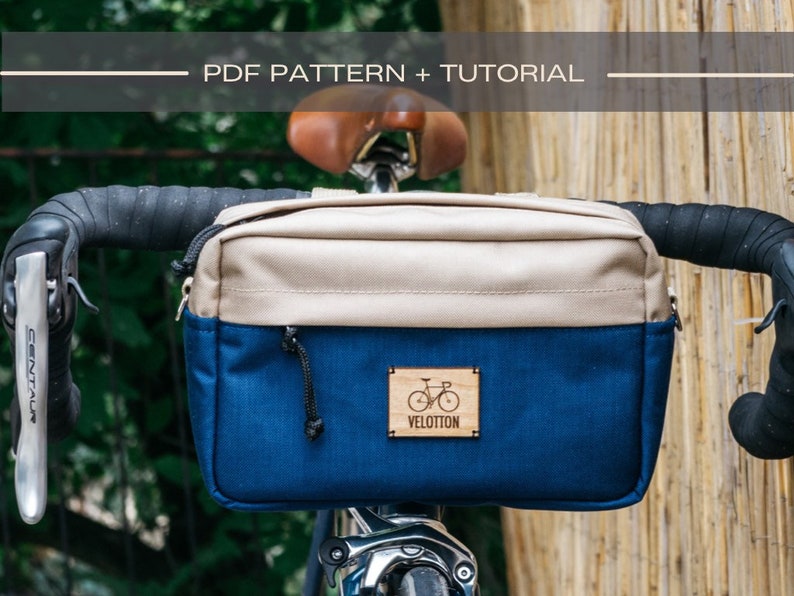 Bicycle Handlebar Bag PDF Pattern and Tutorial Etsy