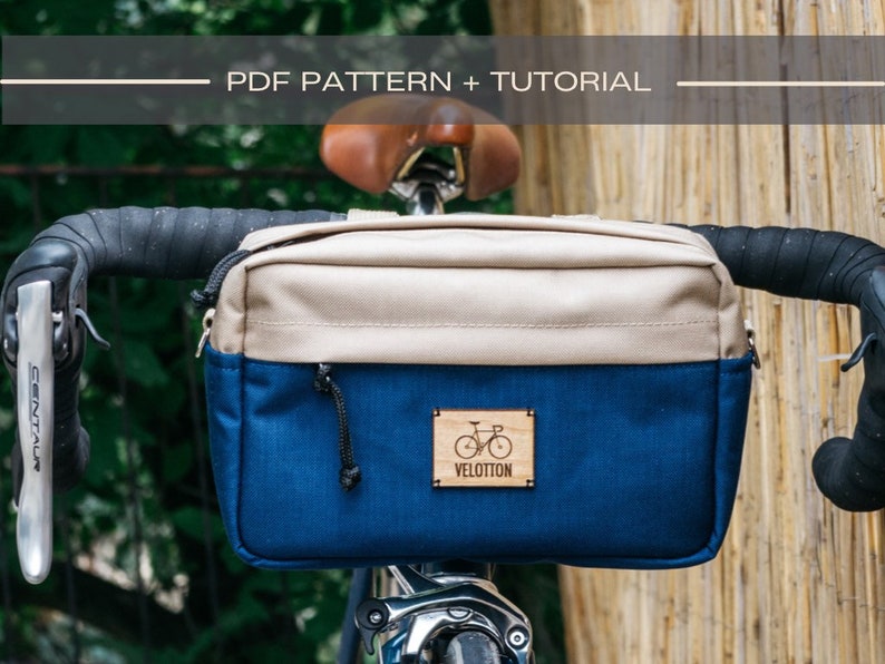 Bicycle handlebar bag PDF Pattern and Tutorial image 1