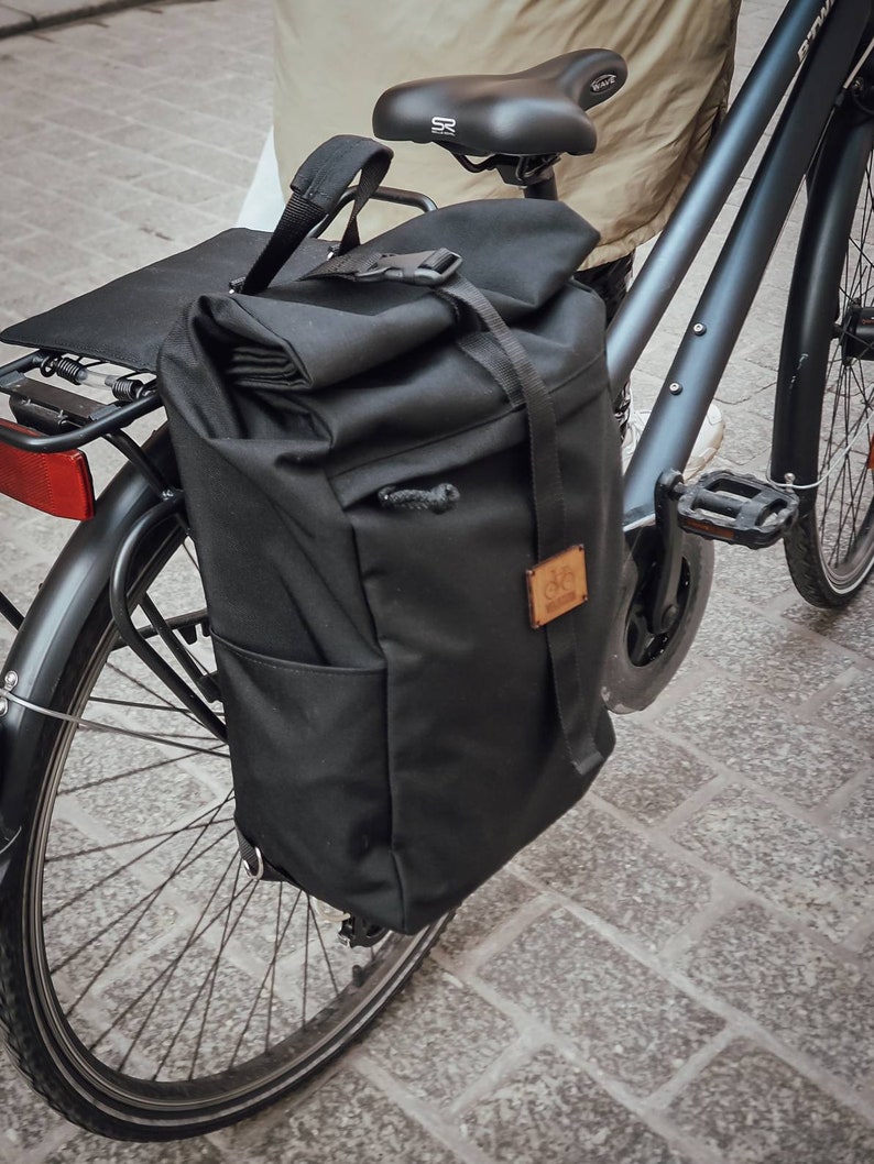 Bicycle Pannier Backpack / bike bag / Convertible backpack / Etsy