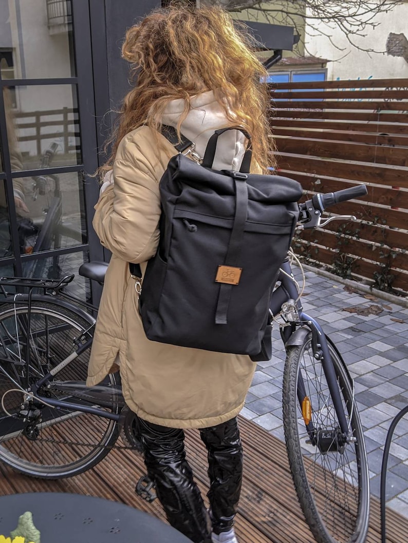 Bicycle Pannier Backpack / bike bag / Convertible backpack / Etsy