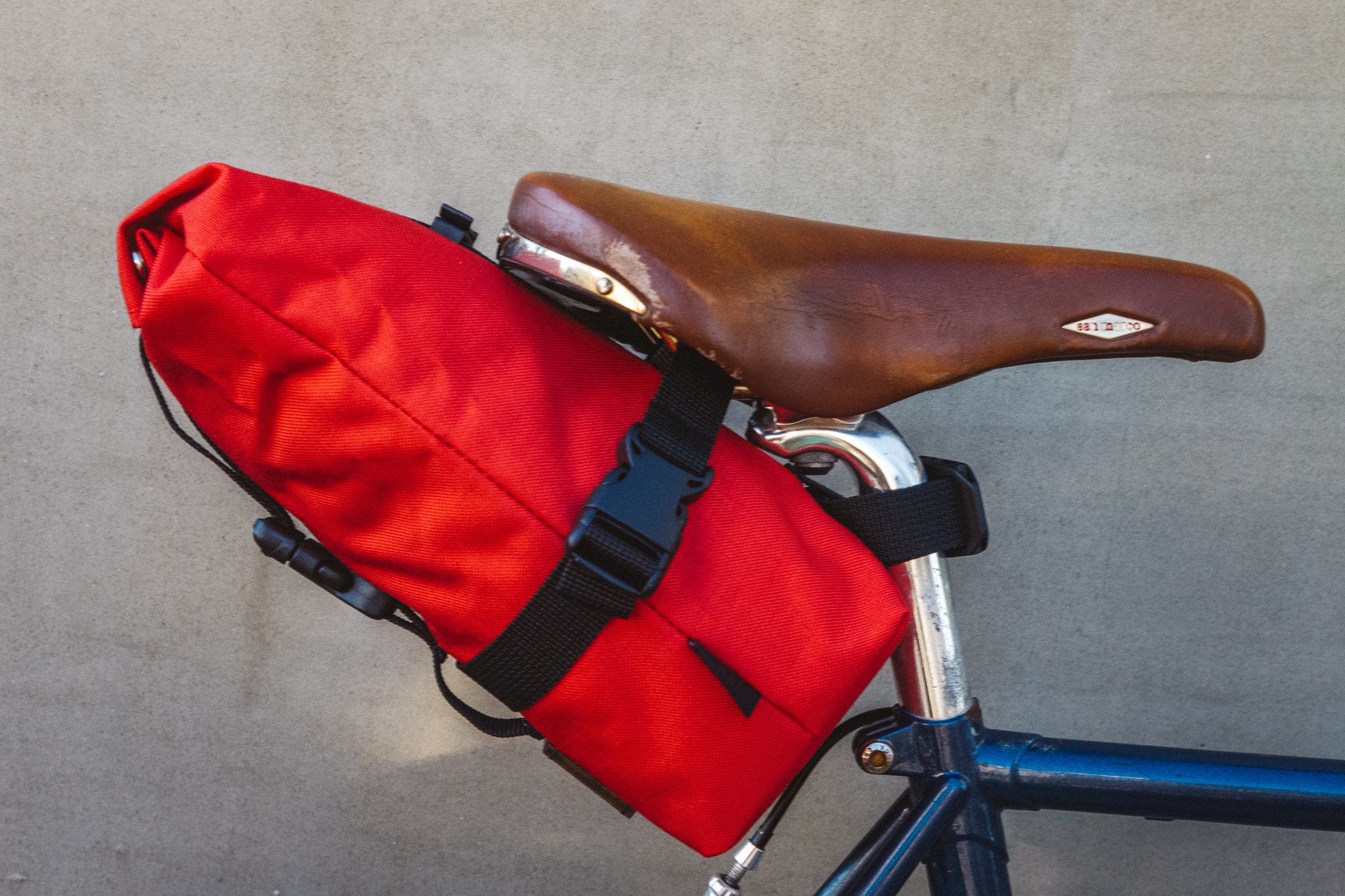 Bike saddle bag Waterproof roll top bicycle bag Etsy