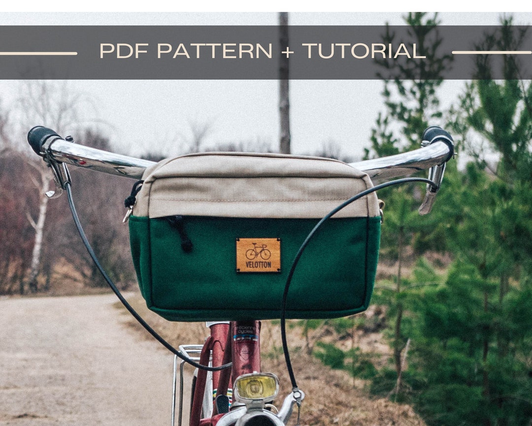 Bicycle Handlebar Bag PDF Pattern and Tutorial Etsy