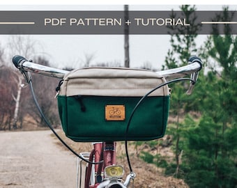 Handlebar bag bike Pattern and Tutorial PDF