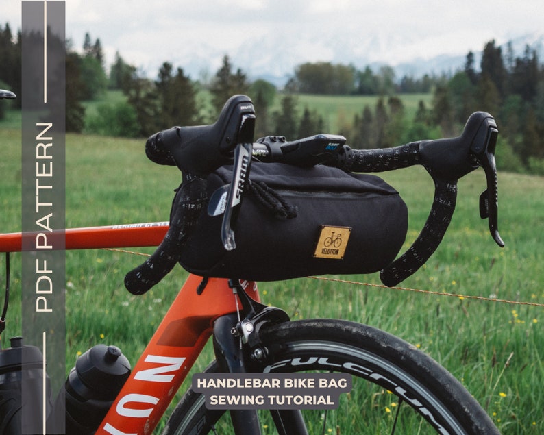 Bike Handlebar Bag Sewing Pattern Pdf Tutorial Etsy