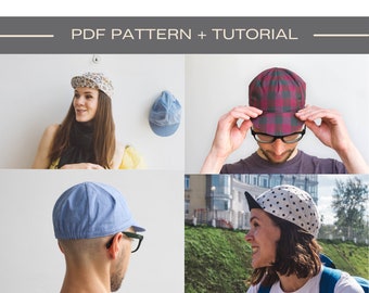 Cycling cap Sewing tutorial PDF pattern