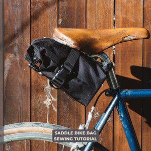 Bicycle bag pdf sewing pattern, sewing tutorial