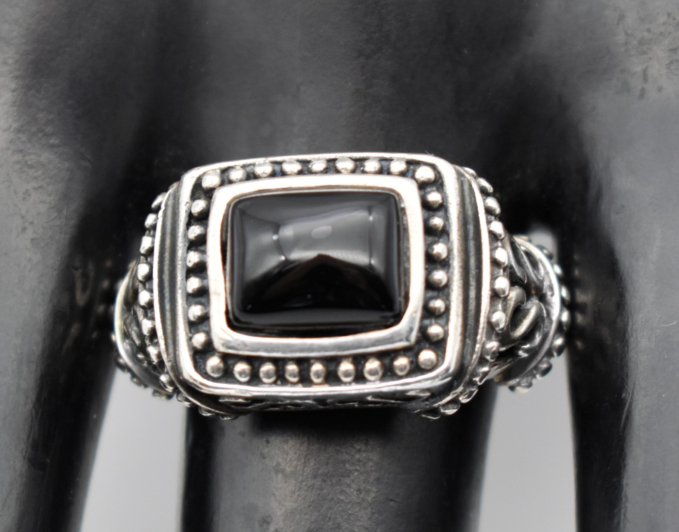 Sterling Silver Ring Size 9.75 - Etsy Vintage sterling silver Semanario ?  band ring as is s 9.75 main image 0