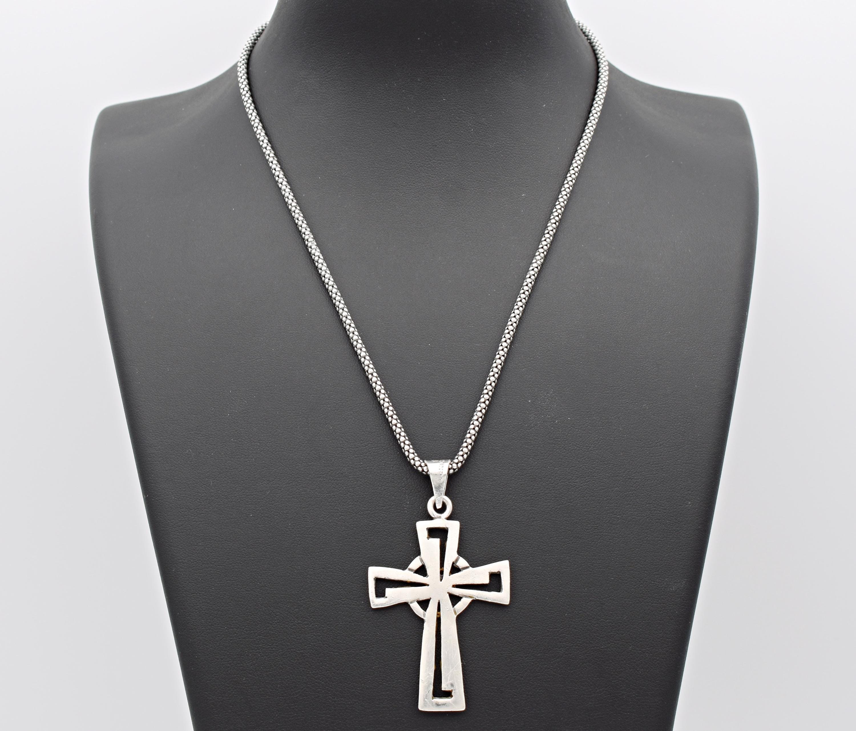 Mexican silver taxco cross necklace - Etsy 日本