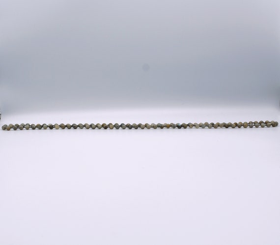 Long 80's labradorite bead boho necklace, double … - image 9