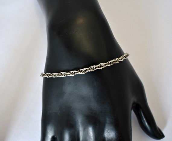 80's sterling Prince of Wales edgy rocker chain, … - image 9