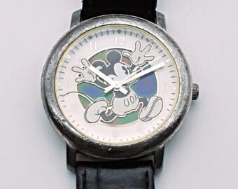 Vintage Fossil X Disney Mickey Mouse Color Changing “Mood” Watch Mickey Rare Color Change Dial Fossil Disney Mood Seiko  main image 4