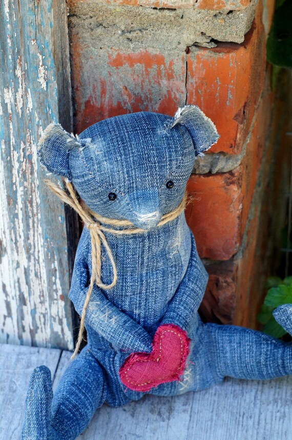 jeans teddy bear