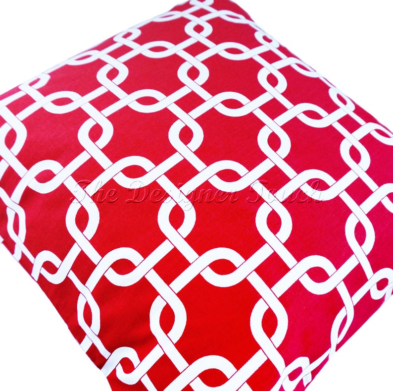 Red Pillow Cover.red Throw Pillow.red Green Pillows.red Euro Etsy