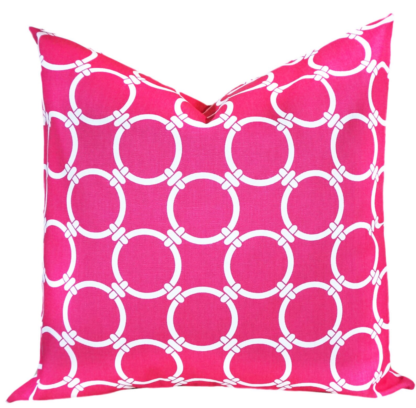 Hot Pink Throw Pillow Cover.dandelions Pillow.kids Pillow.hot Etsy