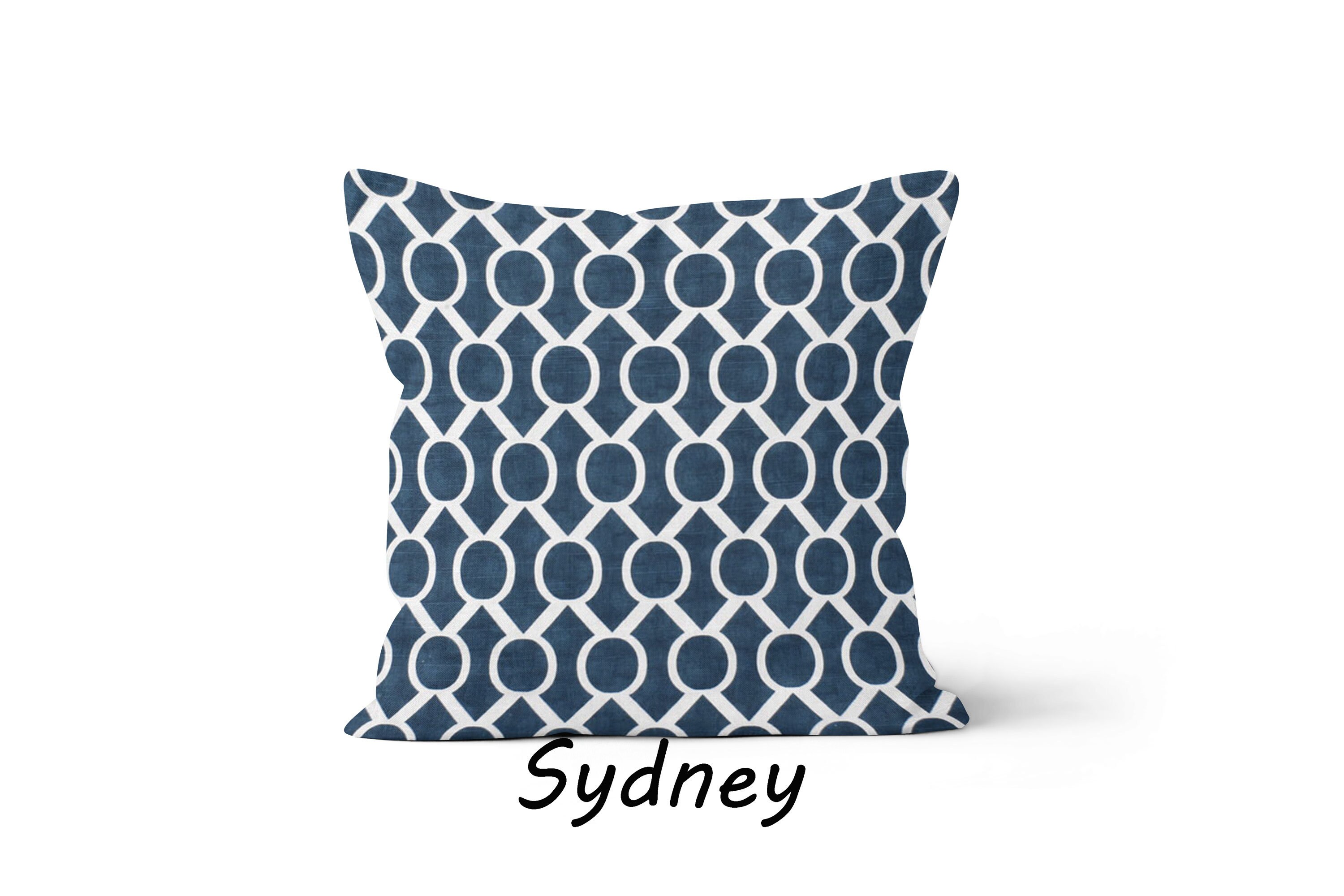 Navy Blue Throw Pillow Cover.dark Blue Toss Pillow.lumbar.blue Etsy