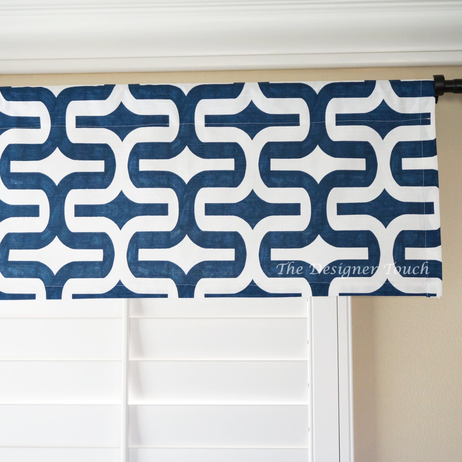 Navy Blue Curtains And Valance - eoqrxwu