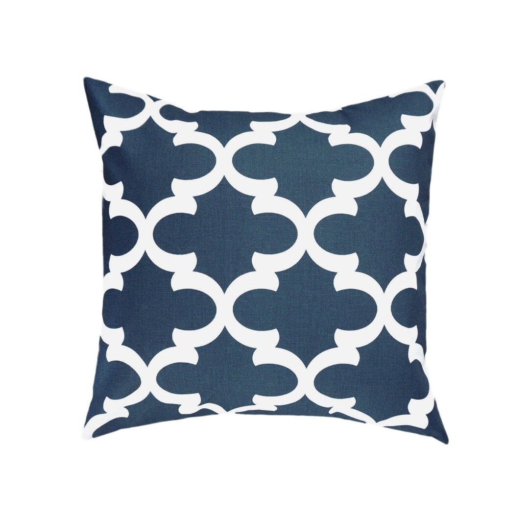 Navy Pillow Covers.dark Blue Throw Pillows.blue Decorative Pillows.navy ...